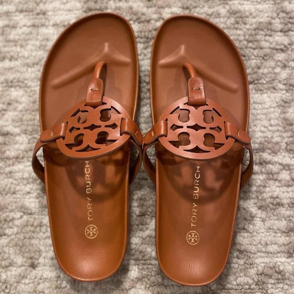 Tory Burch Miller Cloud Sandals – Like New – Size 9